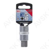 Bit Socket | 12.5 mm (1/2") | internal Hexagon 17 mm