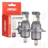 LED-esituled hübriidseeria H4 H19 6000K Canbus 60W AMIO