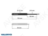 Gaasivedru Arctic L = 135 mm, L kokkusurutud = 95 mm, 100N, Ø15/6 mm, M5