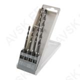 Concrete Drill Bit Set, Tungsten Carbide Tipped, SDS-plus. 4pcs, Ø 5-8mm