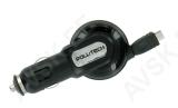 Autolaadija, micro usb, 12/24v, roll-tech