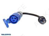 Cee adapter, 3-klemmine, cee emane - schucko isane