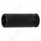 Impact Socket Hexagon, deep | 12.5 mm (1/2") Drive | 21 mm