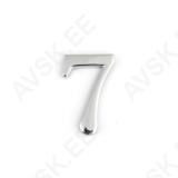 Uksenumber Nr.7 kroomitud 45mm