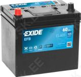 EXIDE 60AH 520A 230X173X222 EFB Start/Stop +/-