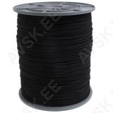 Braided Polypropylene Cord with Core Ø 8mm, 200m, Black