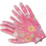 Polyester Garden Gloves 8" Flowers