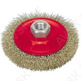 Circular Brush 100mm, Crimped Wire