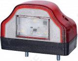 NUMBRITULI LED 12/24V. PUNANE KORPUS. TÜÜP ASPÖCK 100X60X65MM