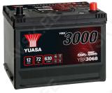 YUASA 12V 72Ah 630A SMF 269X174X223 -/+