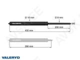 Gaasivedru Arctic L = 450 mm, L kokkusurutud = 260 mm, 550N, Ø18/8 mm, M6