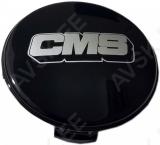 Cms kapsel 56.5mm. must. hõbedane logo