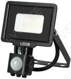 230v led prozektor+andur mhc 10w 800lm 155x108mm külm valgus. must ip44 led2b