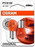 12v bau15s pirn 21w py21w kollane original blister 2tk osram