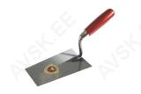 Brick trowel Tyrolean type, hardened steel, 200 × 115/85 mm