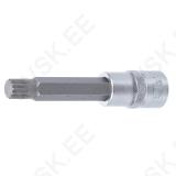 Bit Socket | length 100 mm | 12.5 mm (1/2") Drive | Spline (for XZN) | M12