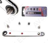 Knarre 1/4" ultra õhuke + 4 otsikut