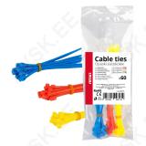 Juhtmevitsade komplekt värviline 60tk Amio