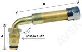 Tl-ventiil tööstusr. v5-04-2 / trj651. painut. nurk 90. l=32+119mm. ava 20.5