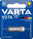 VARTA 27A Alkaline 12V puldipatarei ( mõõdud d=7.7 x 28 mm )