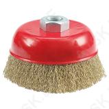 Cup Brush 100mm, Crimped Wire