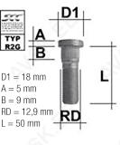 TIKKPOLT TP12X1.25/40/12.9 (P55/50/40. D13.0) M11225RE501