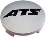 Ats kapsel hõbedane/must logo 64.5-62-5 mm 5x108 volvo veljele