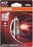 12v h7 pirn 55w px26d night breaker silver +100% blister 1tk osram