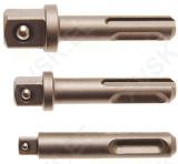 Adaptor Set | SDS - external square 6.3 mm (1/4"), 10 mm (3/8"), 12.5 mm (1/2") | 3 pcs.