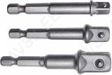 3-OS. TRELLIOTSIKU ADAPTERITE KOMPLEKT 1/4"+3/8"+1/2" TAPP TRIUMF