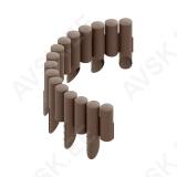 Vaipiire plast 4-elementi pruun 2,3m(10tk x23cm)