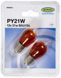 12V 21W BAU15s Amber BLISTER