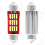 LED CANBUS 4014 12SMD Festoon C5W C10W C3W 39mm White 12V/24V Amio