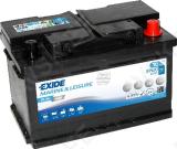 Exide 70ah 600a 278x175x190 dual agm -/+