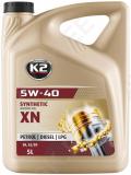 K2 5w40 synthetic xn api sn/cf. acea a3/b4. mb229.3. vw 502.00. 505.00. rn 0700/0710 5l (täissünt.)