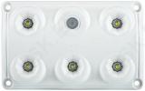 LWD2153 SALONGI SISEVALGUSTI 5-LED LÜLITIGA 75X120X16 12/24V IP65 2-REZIIMI