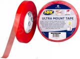 Kahepoolne teip läbipaistev 19mmx10m ultra mount hpx