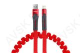 Kaabel spiraal USB+Apple lightning 120cm Amio