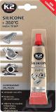 K2 SILICONE RED SILIKOONHERMEETIK PUNANE +350°C 21G/TUUB