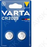 Varta CR2025 LIITIUM TABLETT-PATAREI 170 MAH 2TK