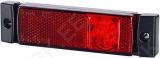 LD129 KÜLJETULI LED PUNANE 12/24V 0.5M JUHE 130X33X17MM