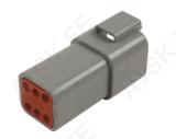 DEUTSCH -PISTIKUPESA 6-PIN,0,5-
