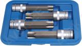 4-os. 1/2" pikkade torx padrunotsikute kompl. t70. t80. t90. t100 triumf