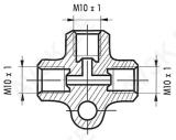 Piduritoru T-liide M10X1/E