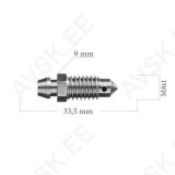 Õhutuskruvi M8X1,00 L=33,50 sw9