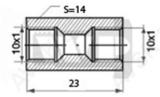 Piduritoru liide 2XM10X1 L=24 sw14