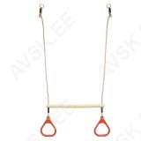 Wooden Ring Trapeze