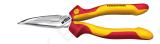 Needle nose pliers 160mm Professional electric with cutting edge curved shape, approx. 40°