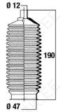 Roolilati tolmukate 12 x 47 x 190