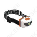 Pealamp, 85 lm, 3x AAA, punase LED-iga